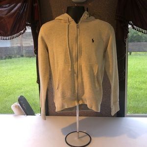 Polo by Ralph Lauren Cream Zip Up Hoodie